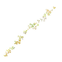 Gradient leaf flow forms beautiful diagonal lines