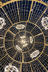 Benalmadena sparkles with festive Christmas lights and decorations, creating a magical holiday atmosphere in Benalmadena, Spain