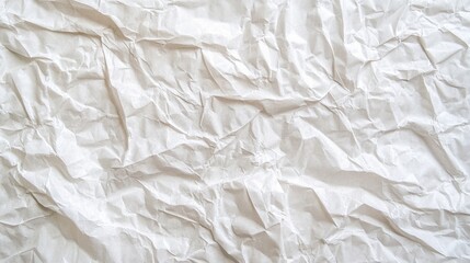 Fototapeta premium Elegant White Crumpled Paper Texture Background Pattern Overlay