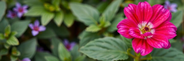Vibrant purple flower petals and leaves, flower, vivid, vibrant