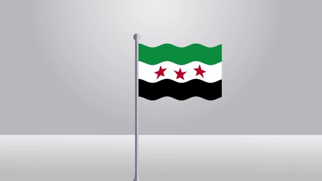animation of flag of syria