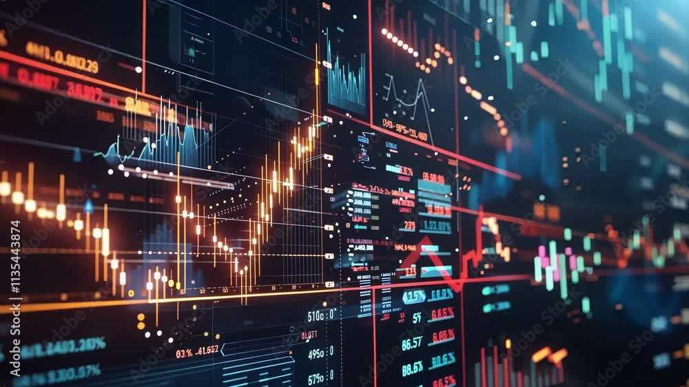 Poster a financial institution utilizing 6gdriven ai to analyze data and make strategic investment decision