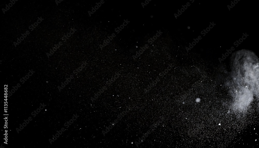 Fototapete dust particles. abstract particle background. dots background. 4k rendering.