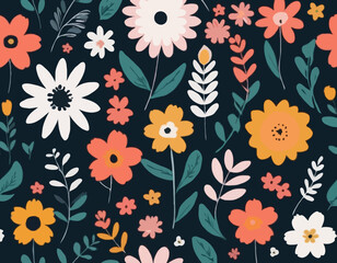 Set of flowers and floral elements. Wedding concept with flowers. Floral poster, invite. Vector cartoon illustration for greeting card or invitation design.