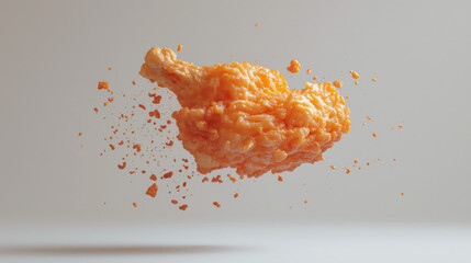 Studio Shot of Crispy Fried Chicken