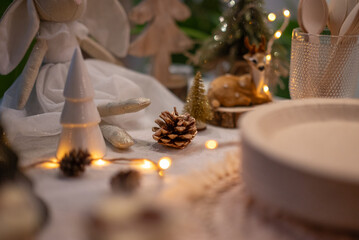 Décoration de noel pendant l'hiver