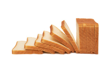 Toasts isolated on white
