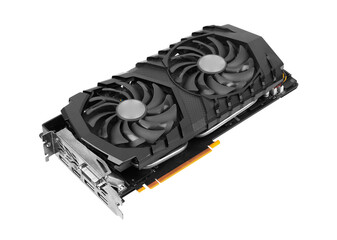 Graphics card isolated on white