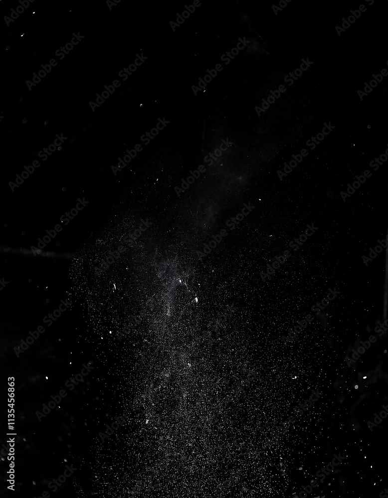 Fototapete dust particles. abstract particle background. dots background. 4k rendering.