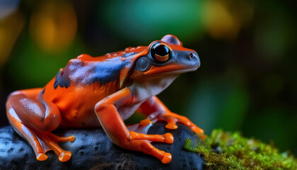 Close-Up of a Frog in its Natural Habitat