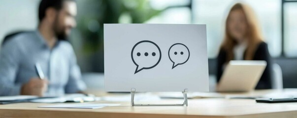 Consultant explains feedback trends in business meeting office visual