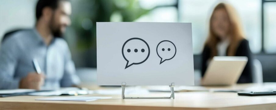 Consultant explains feedback trends in business meeting office visual