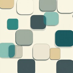 Abstract background with pastel rounded squares.