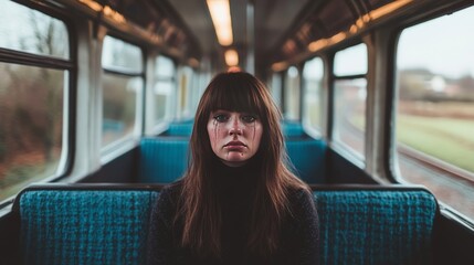 Emotion on a Train Journey Through the Countryside