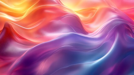 Obraz premium Artistic vibrant colorful abstract gradient waves stunning flowing background image