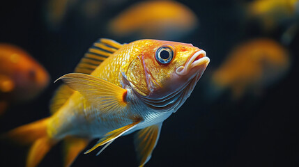 Studio Shot of Fish - Fresh and Pristine Catch in Focus