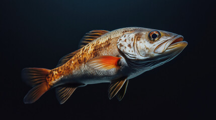 Studio Shot of Fish - Fresh and Pristine Catch in Focus