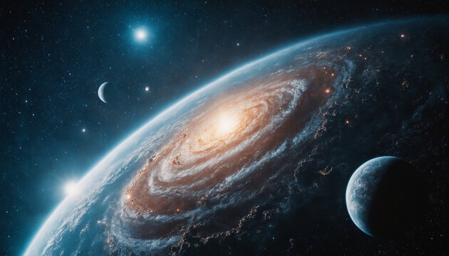 In the dark expanse of space, wormholes swirl and stars glitter, unveiling the mysteries of alternative realities, distant planets, and the boundless potential of humanity&rsquo;s intergalactic future.