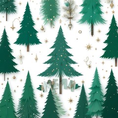 Obraz premium christmas tree with snow