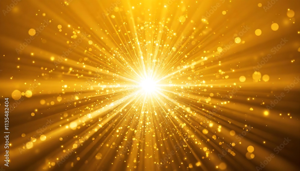 Poster glowing abstract sun burst with digital lens flare. can your adjust the color of the light rays usin