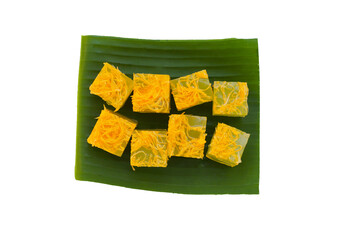Thai sweet egg floss jelly