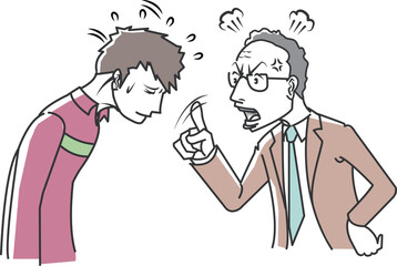 カスハラを受けるコンビニ店員