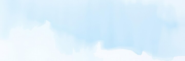 Abstract light blue watercolor background with soft, blended shades of blue and white, calming, pale, blue