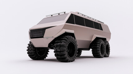 Six-Wheeled Off-Road Vehicle Render