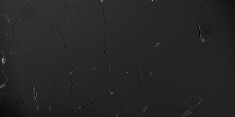 Rough and gritty black surface with cracked paint and dents, perfect for adding a touch of darkness and attitude to design projects, gritty, grunge