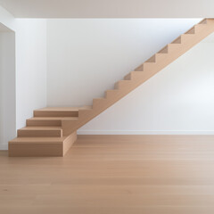 Obraz premium Modular Organizer Fitted Under a Stairway in a Semi-Detached Home