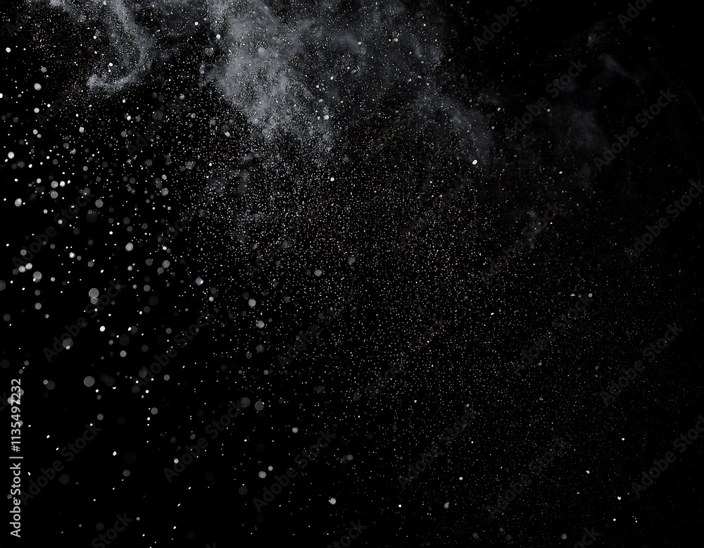 Leinwandbilder dust particles. abstract particle background. dots background. 4k rendering.