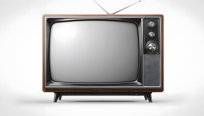 Vintage Television Set Retro Nostalgia Classic Old Tube Screen Broadcast Antique Wooden Receiver