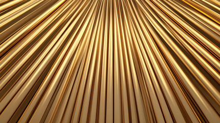 Shiny brass rods arranged in radial create stunning visual effect. golden hues radiate warmth and elegance, perfect for artistic designs