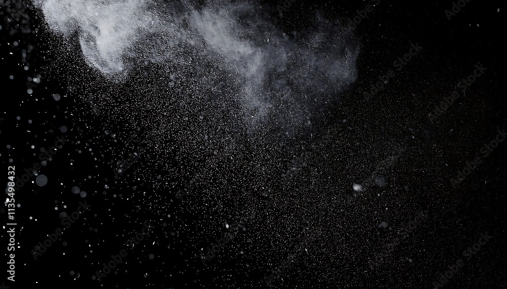 Fototapete dust particles. abstract particle background. dots background. 4k rendering.