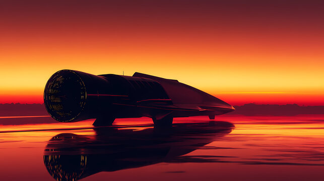 futuristic ramjet hightech aviation