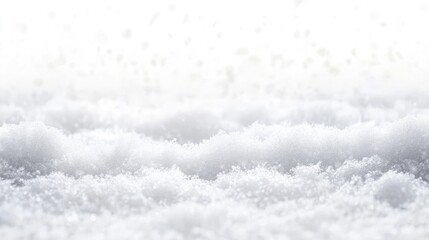 Soft White Snow Texture on Frozen Ground with Glistening Highlights