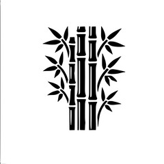 Black and White Bamboo Illustration: A minimalist illustration of a cluster of bamboo stalks, showcasing their elegant lines and natural beauty.