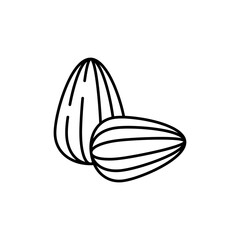 Almond icon.  vector Almond icon trendy style illustration for web and app..eps