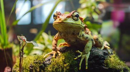 Obraz premium Exhibition featuring terrarium animals in Uzhhorod
