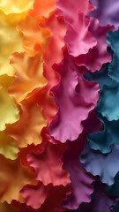 Colorful Abstract Art Background with Paper Shreds