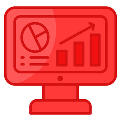 Financial Dashboard  Icon Element For Design