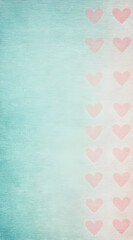 A textured background with pastel hearts, ideal for romantic or decorative purposes.