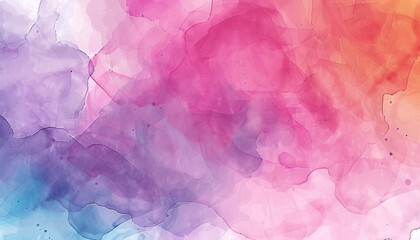 Abstract Pastel Color Blend in Watercolor Style
