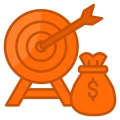Revenue Goals  Icon Element For Design