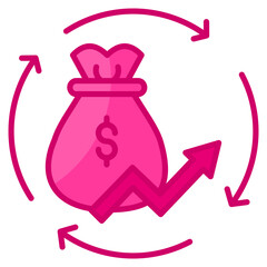 Revenue Generation  Icon Element For Design