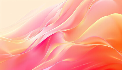 Obraz premium Abstract Pink and Orange Wave Pattern