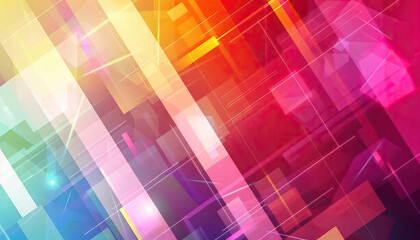 Abstract Composition of Overlapping Translucent Rectangles