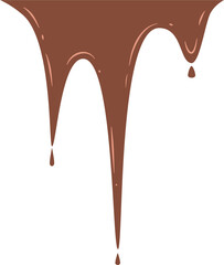 Melted chocolate dripping Illustration 