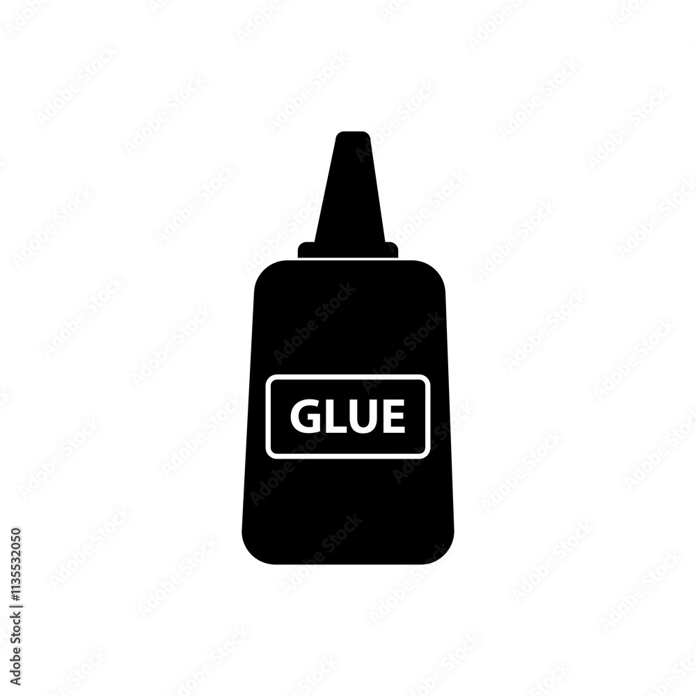 Aufkleber glue icon.vector flat black trendy style illustration for web and app..eps