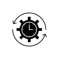 efficiency icon. vector flat black trendy style illustration for web and app..eps